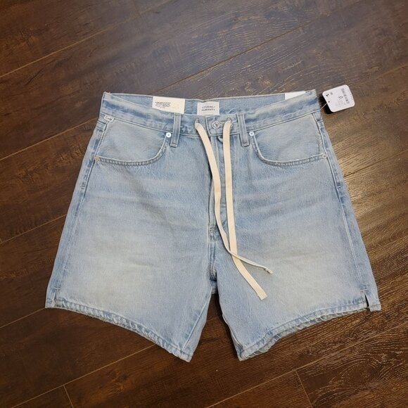 Citizens Of Humanity Brynn Drawstring Denim Shorts Womens 27 Casual Basic Chic - Picture 3 of 11